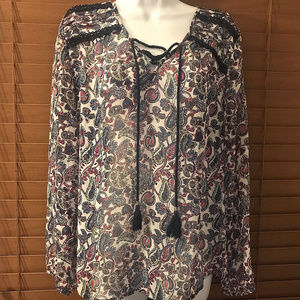 Daniel Rainn Peasant Top sz L ~ A219